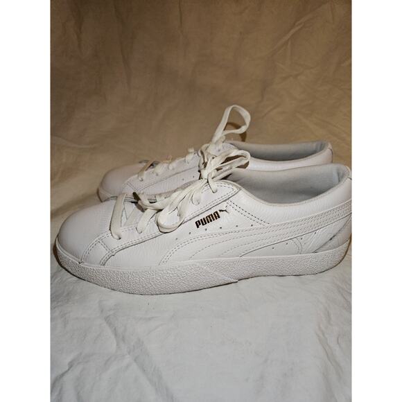 Puma Women's Sneakers Leather white size 10 - Picture 3 of 8